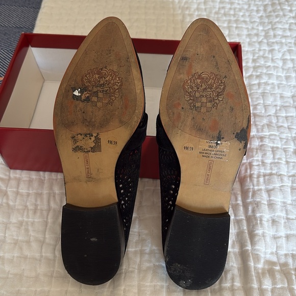 Vince Camuto Suede Mules, Black, size 9, pre-owned - Picture 6 of 6
